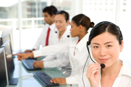 asian telemarketing team