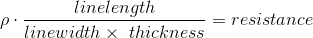 Aluminum PCB Resistance Formula